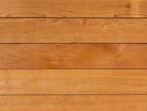 close-up of wood siding