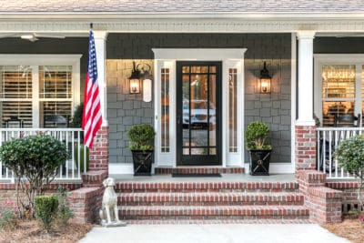 A front door in Lubbock, Texas