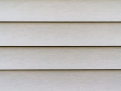 close-up of vinyl siding