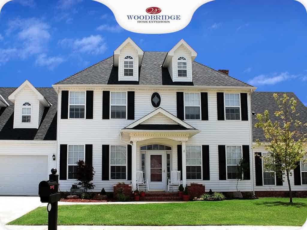  White house outside sunny 